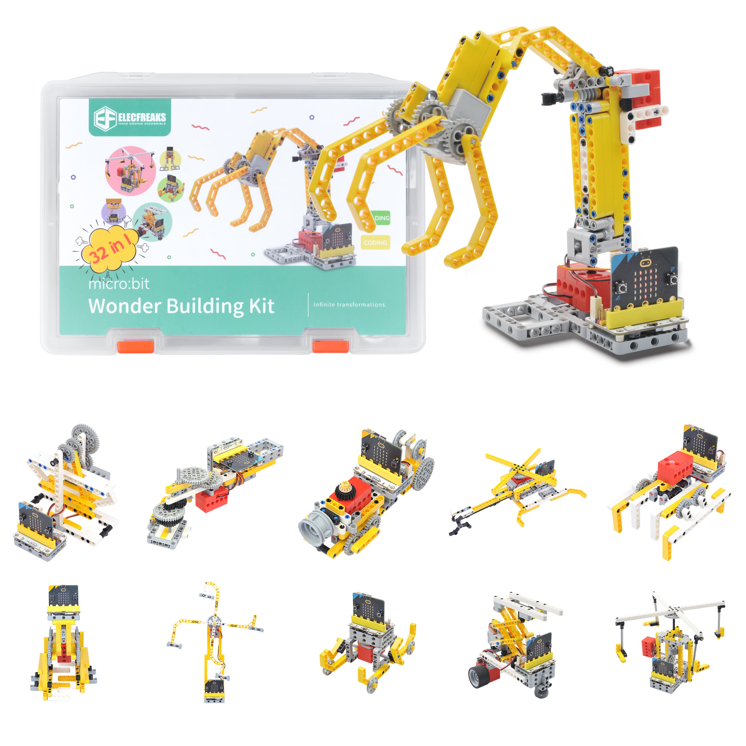 elecfreaks-wonder-32-en-1-kit-robot-micro-bit-wukong-sans-carte image 1