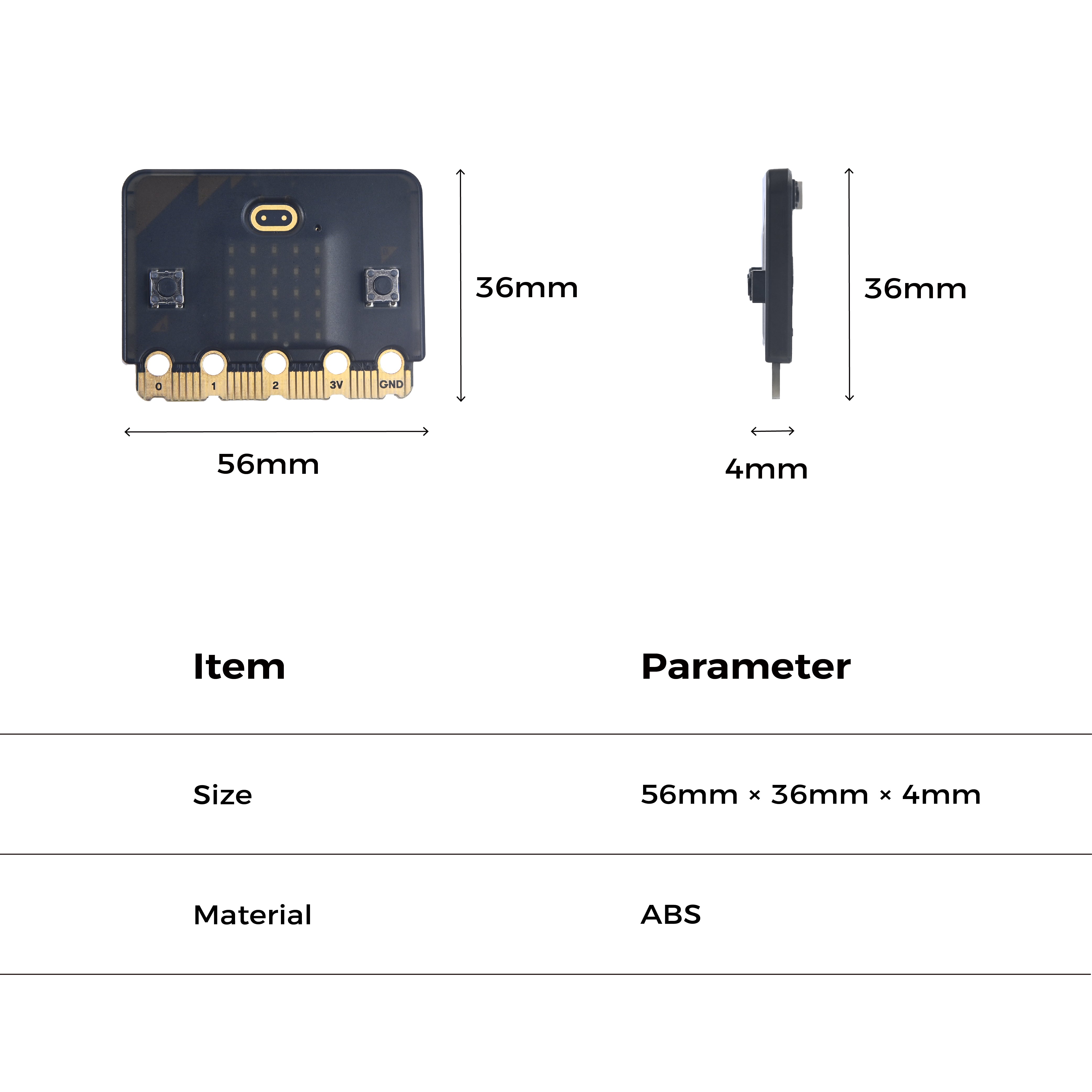 elecfreaks-coque-micro-bit-bo-tier-protection-noir image 3