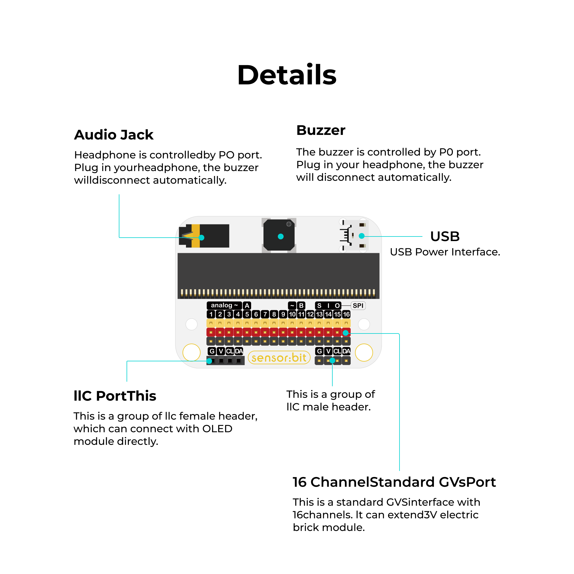 elecfreaks-sensor-bit-carte-expansion-io-micro-bit image 3