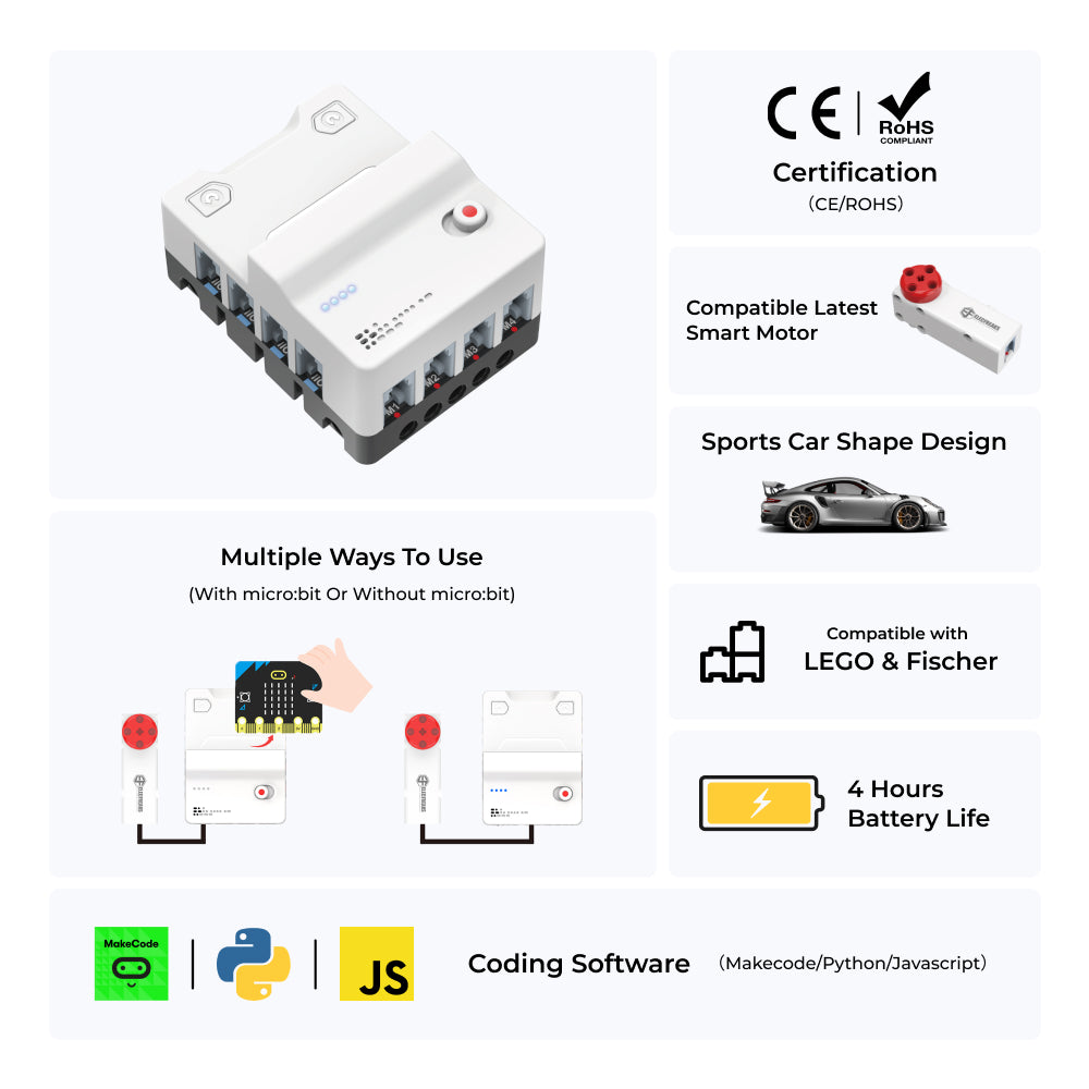 elecfreaks-nezha-pro-carte-d-extension-micro-bit-moteurs image 2