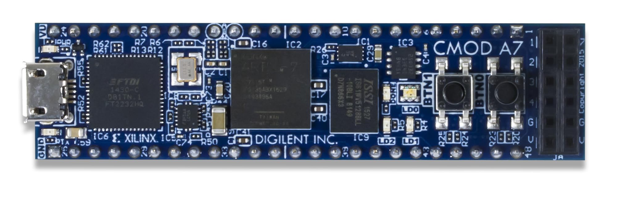 digilent-cmod-a7-35t-carte-fpga-artix-7-breadboard-48-broches image 2