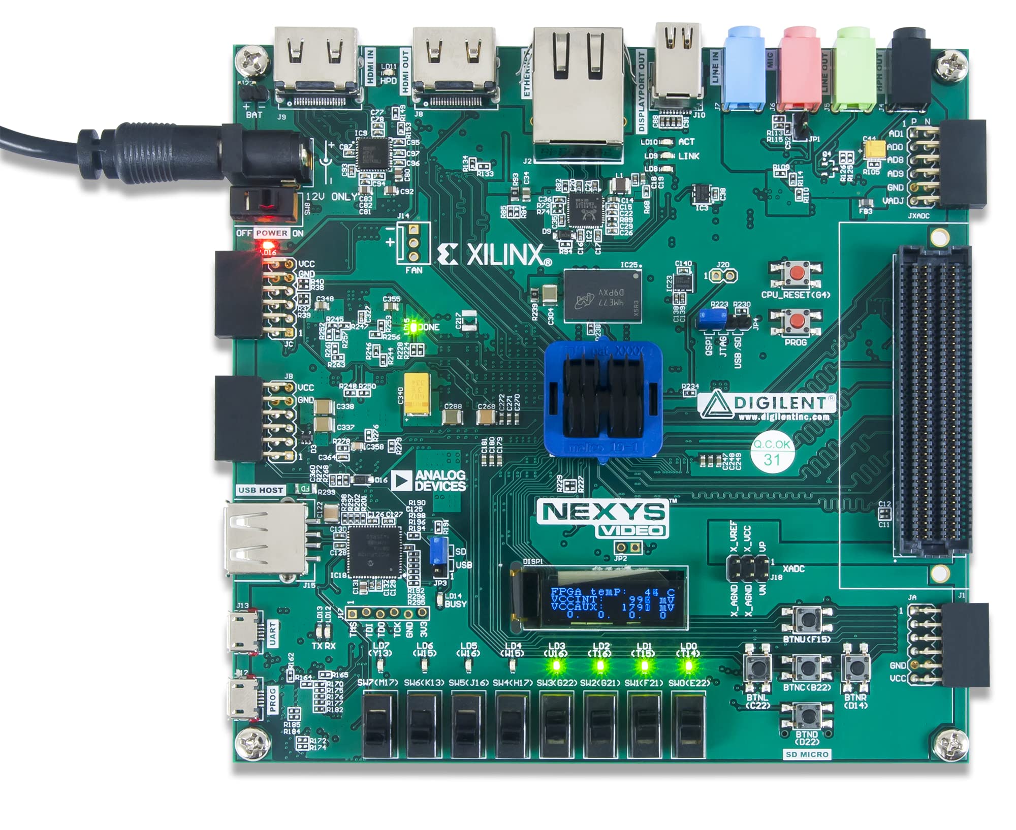 digilent-nexys-video-artix-7-carte-fpga-multim-dia-xc7a200t image 3