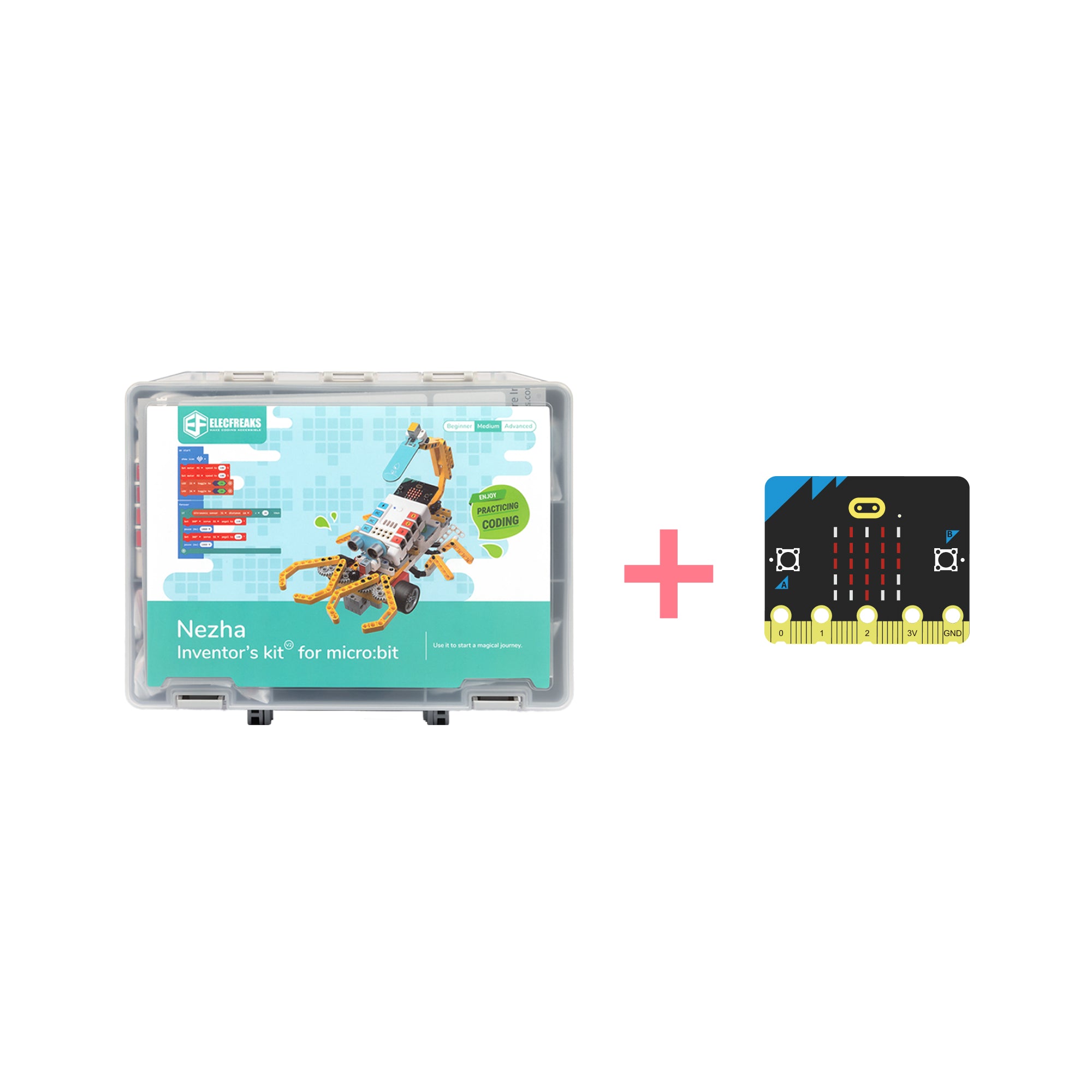 elecfreaks-nezha-inventor-s-kit-v2-kit-robot-micro-bit-400-blocs image 7