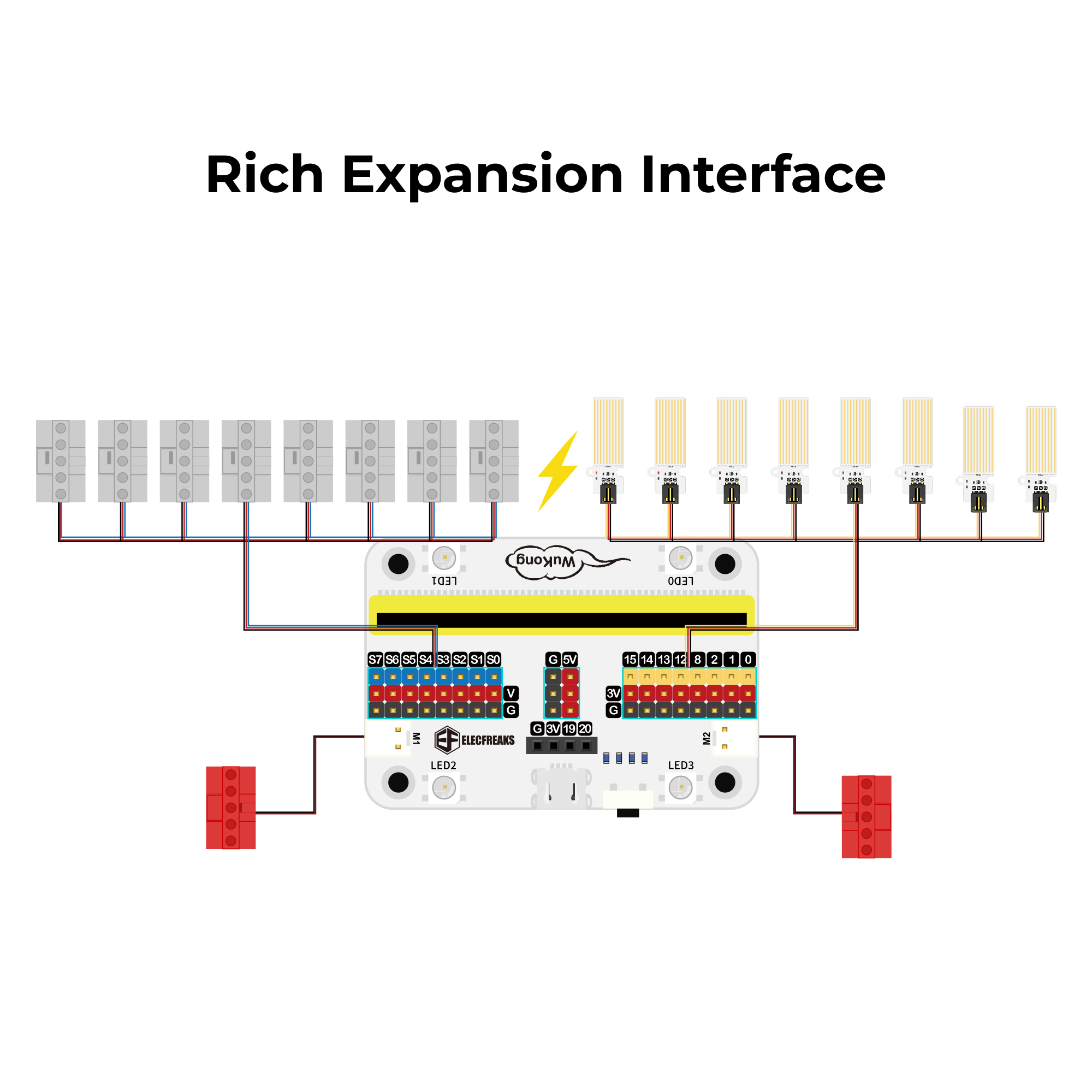 elecfreaks-wukong-carte-extension-micro-bit-servos-moteurs image 5