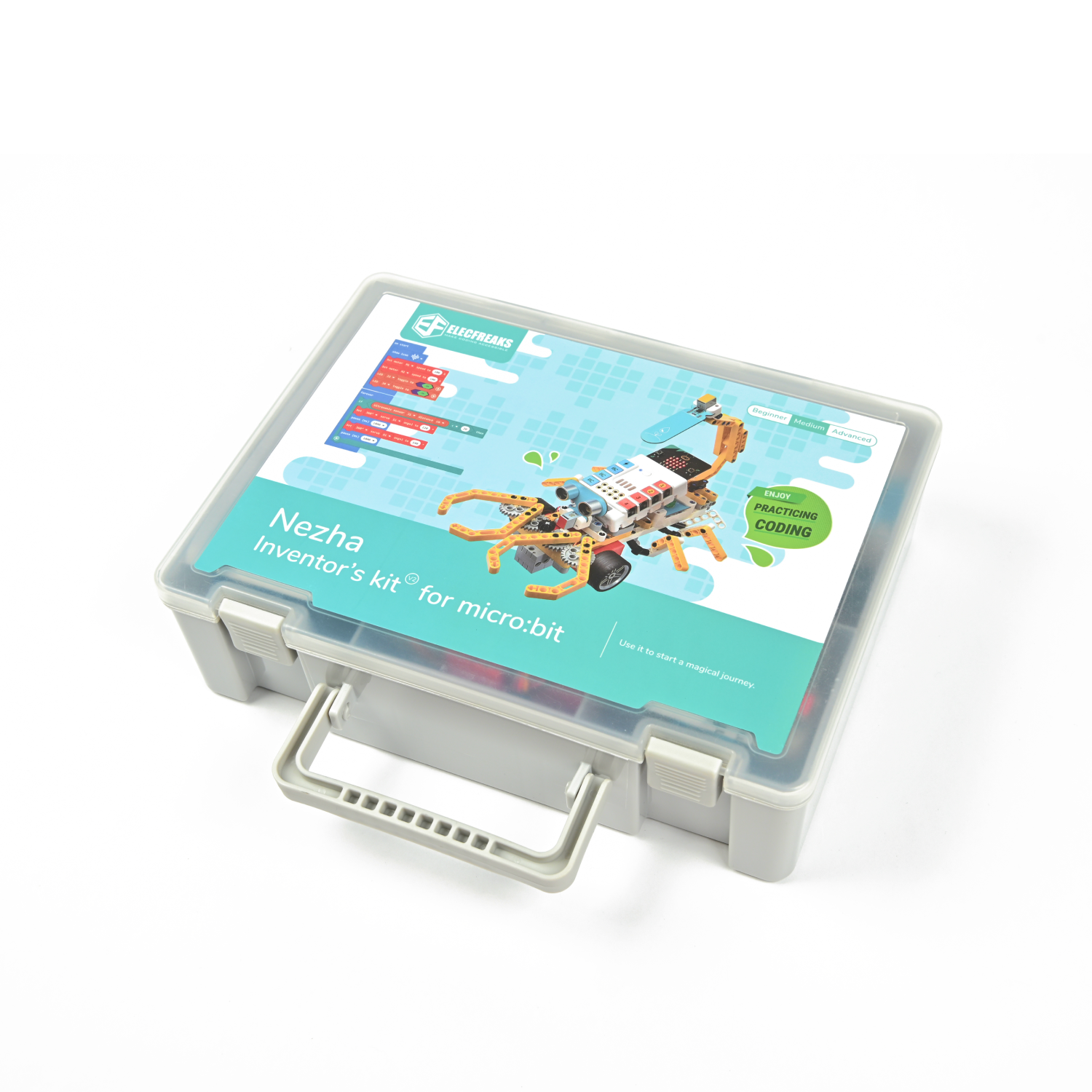 elecfreaks-nezha-inventor-s-kit-v2-kit-robot-micro-bit-400-blocs image 4