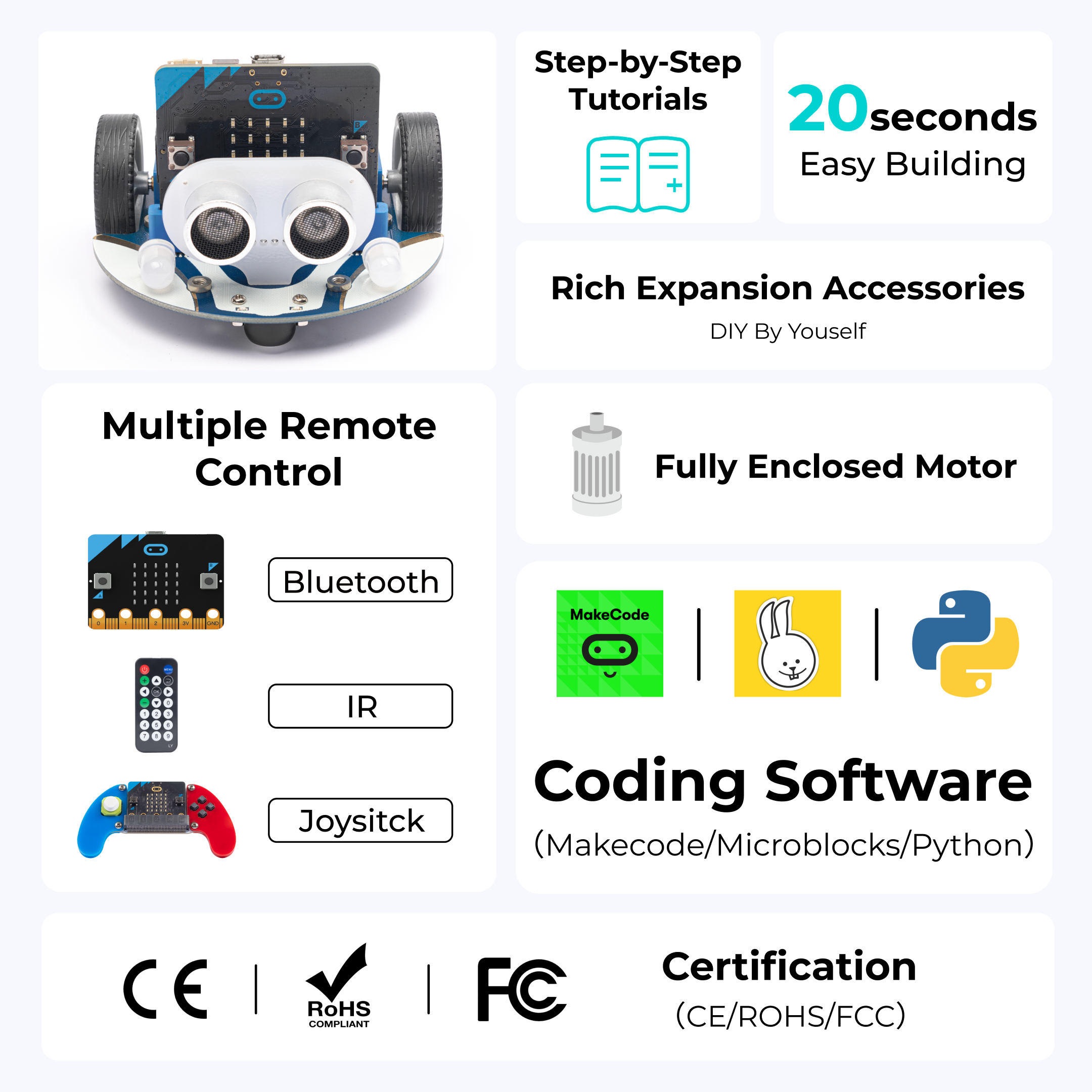 elecfreaks-cutebot-micro-bit-voiture-robot-sans-carte image 2