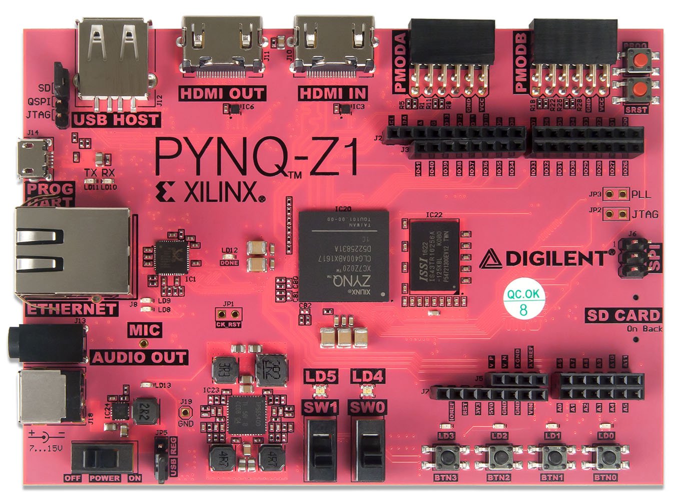 digilent-pynq-z1-carte-d-veloppement-zynq-7000-python-fpga image 3