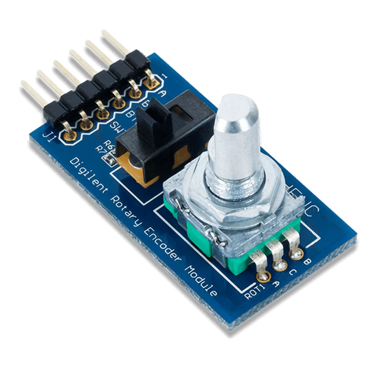 digilent-pmod-enc-encodeur-rotatif-bouton-gpio-interrupteur image 1