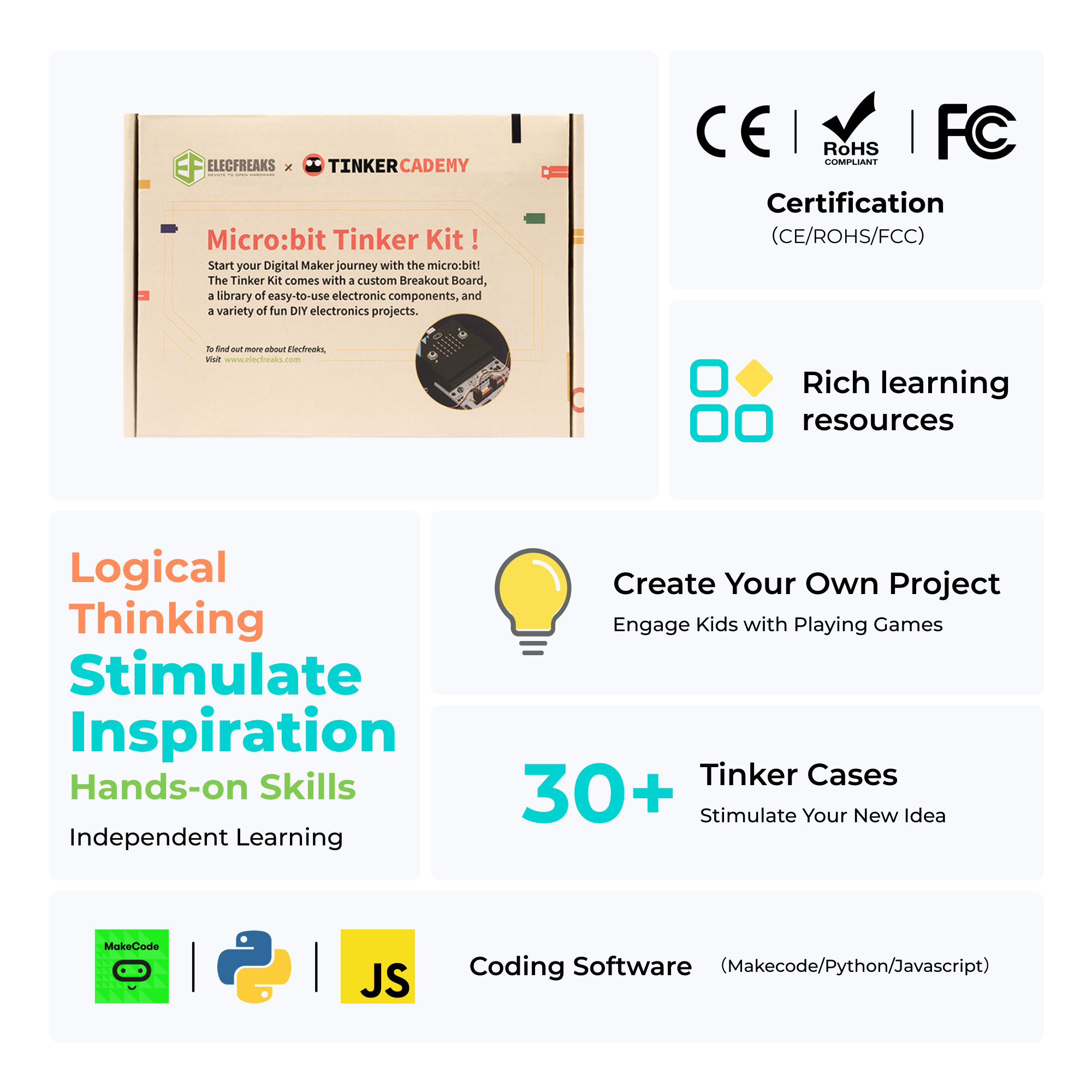 elecfreaks-smart-kits-tinker-kit-micro-bit-sans-carte image 2