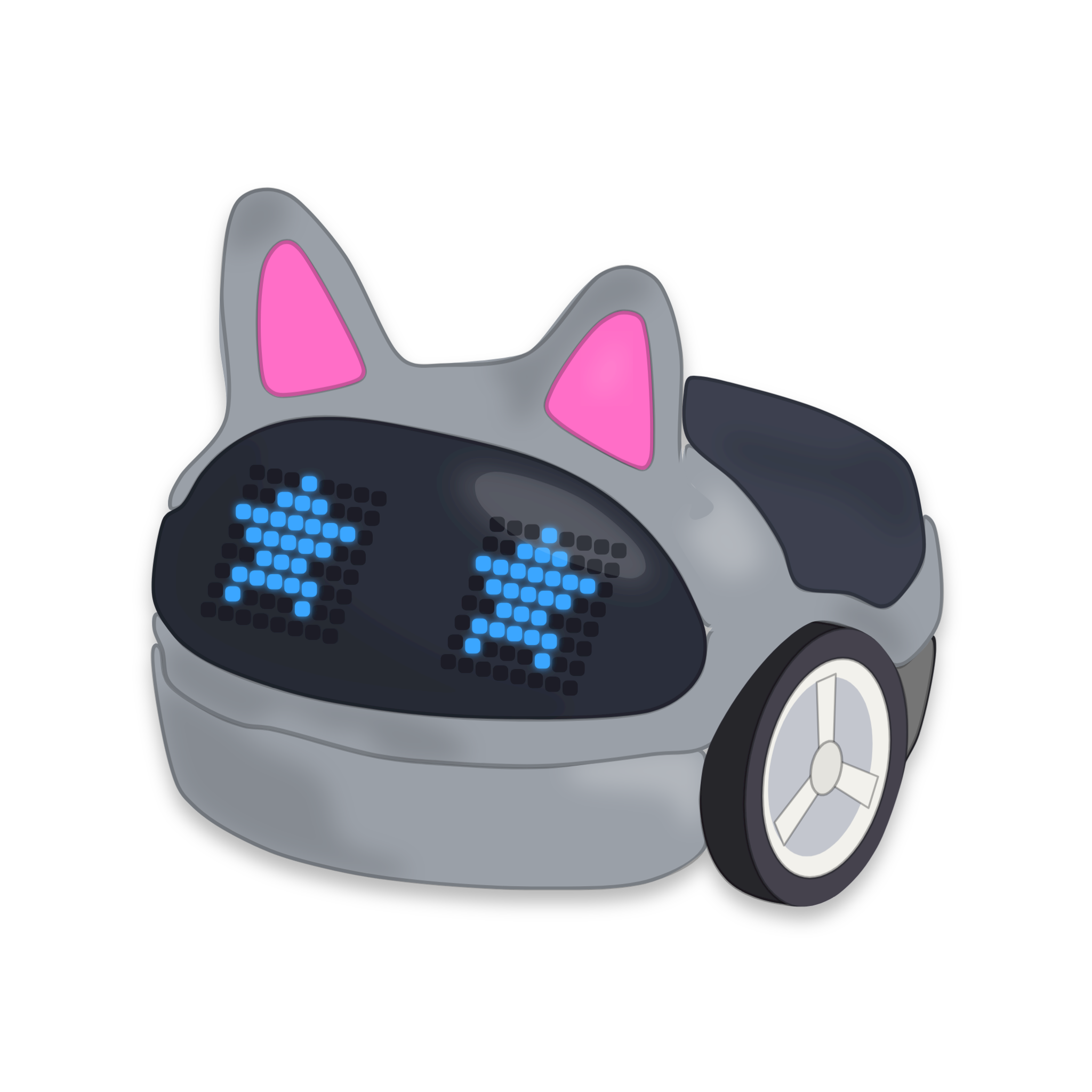 elio-backpacks-oreilles-de-chat-sac-dos-gris-imprim-3d image 1