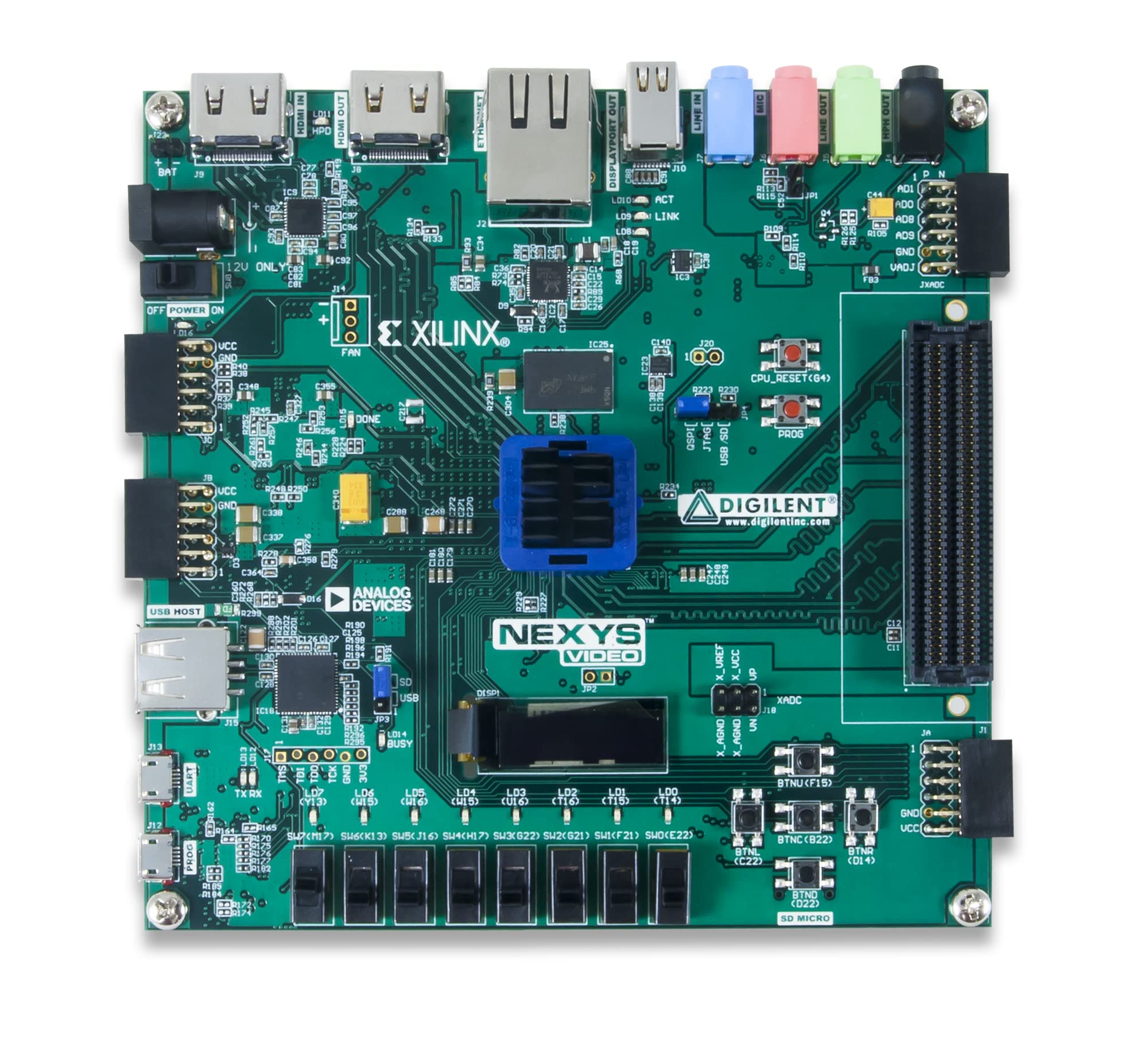 digilent-nexys-video-artix-7-carte-fpga-multim-dia-xc7a200t image 2
