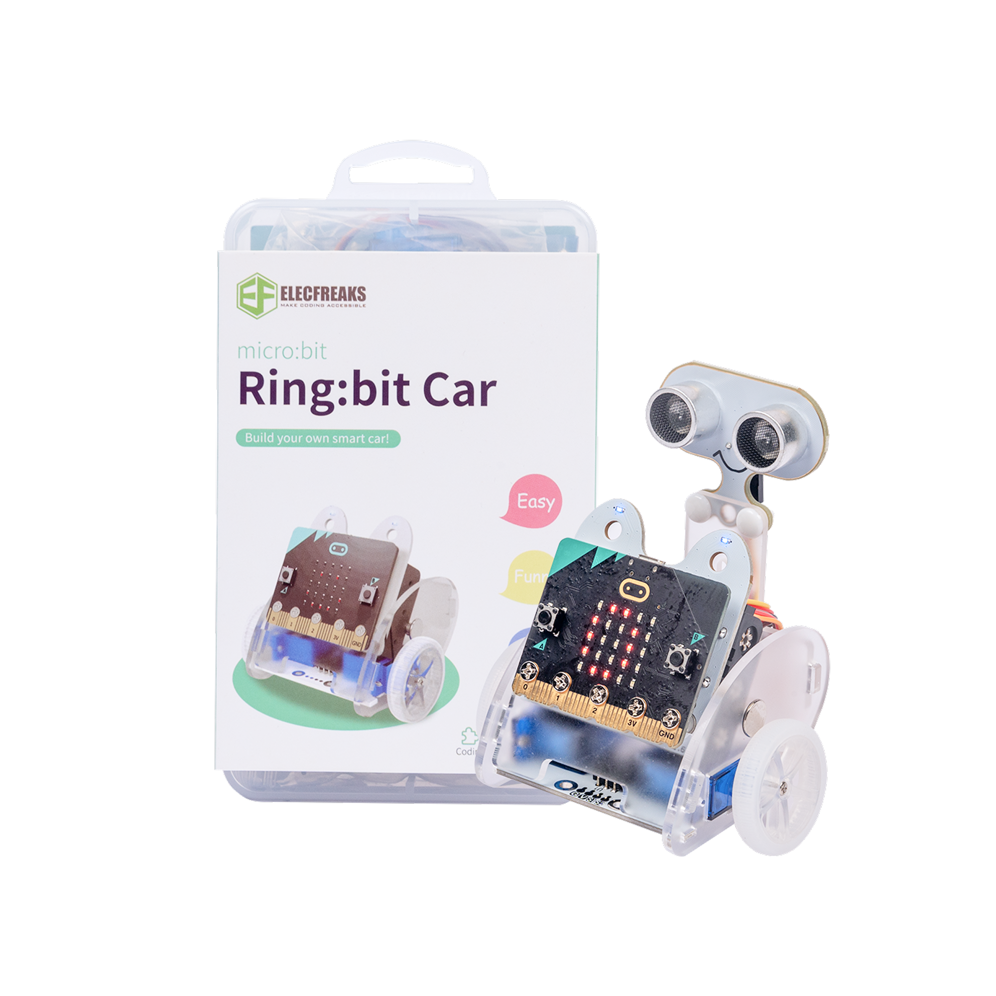 elecfreaks-ring-bit-v2-kit-voiture-sans-micro-bit-led image 1