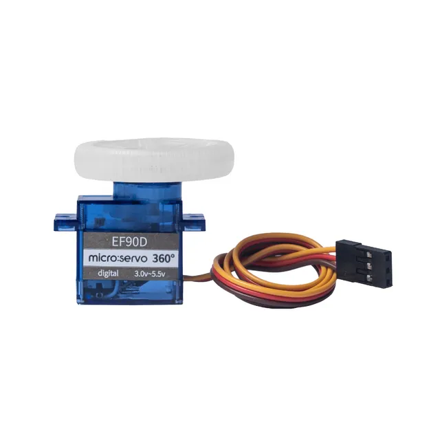 elecfreaks-ef90d-servo-360-roue-pneu-micro-bit image 1
