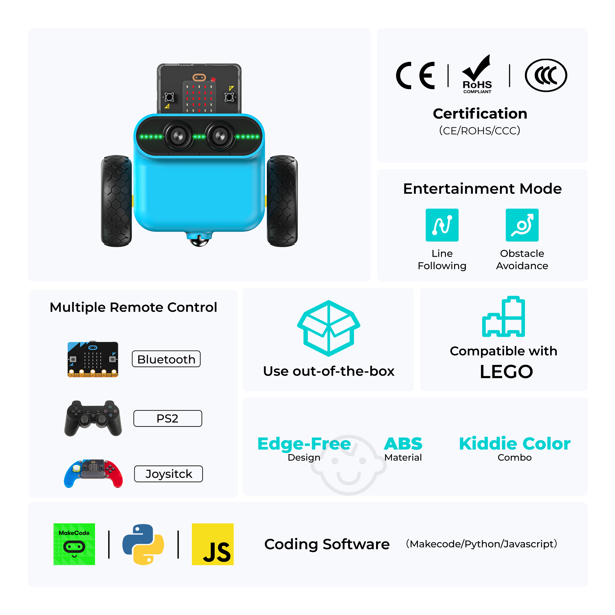 elecfreaks-tpbot-voiture-robot-programmable-lego-sans-micro-bit image 2