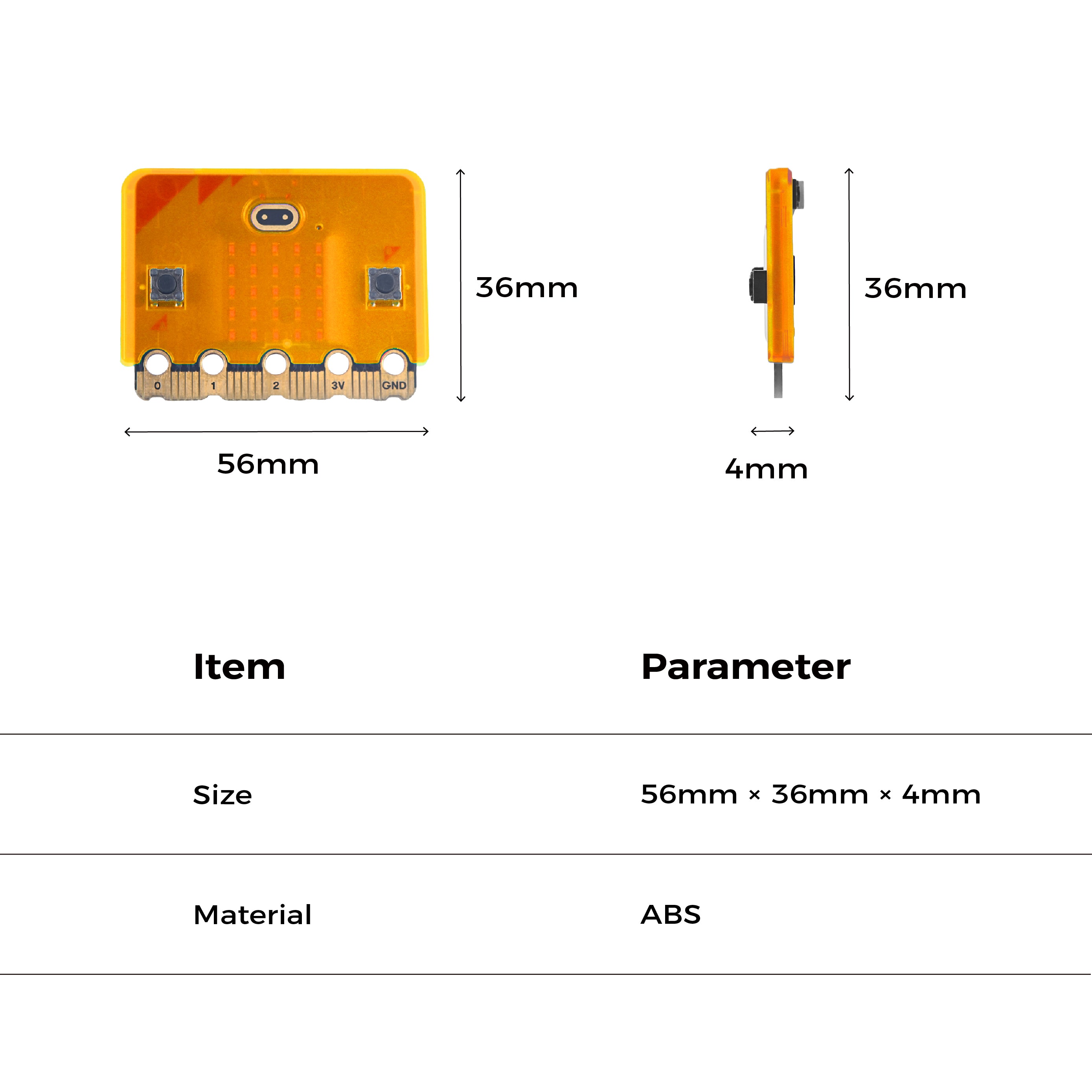 elecfreaks-bo-tier-micro-bit-coque-orange-de-protection image 3