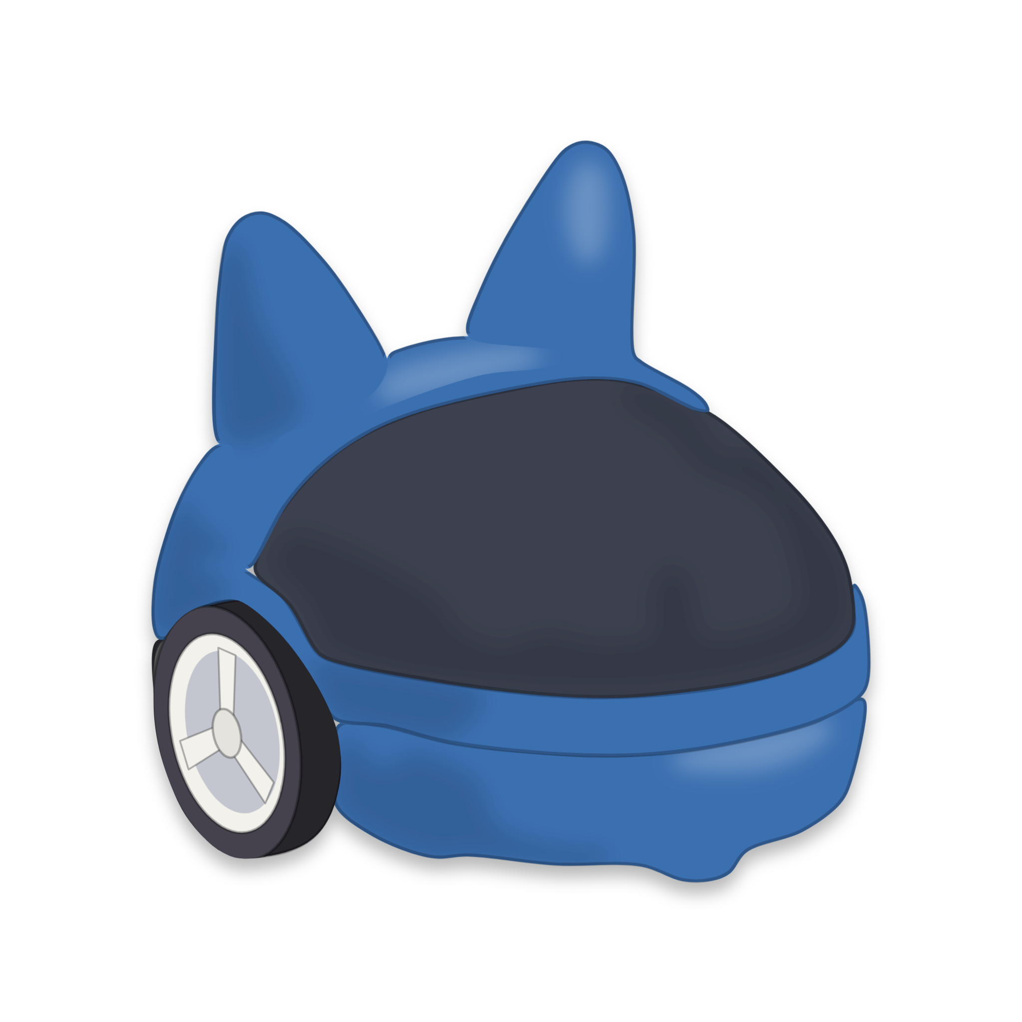 elio-backpacks-oreilles-de-chat-sac-dos-gris-imprim-3d image 3