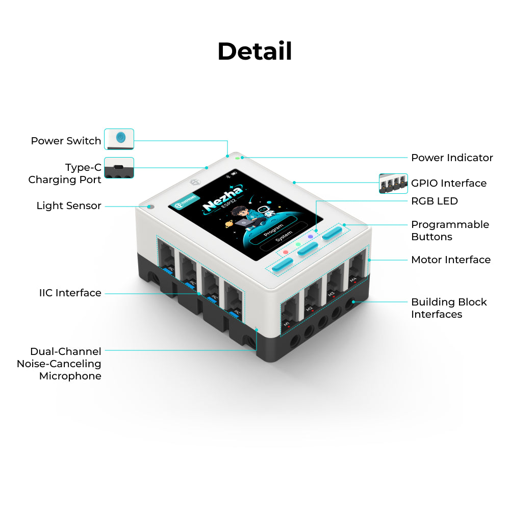 elecfreaks-nezha-esp32-carte-contr-leur-robotique-iot image 3