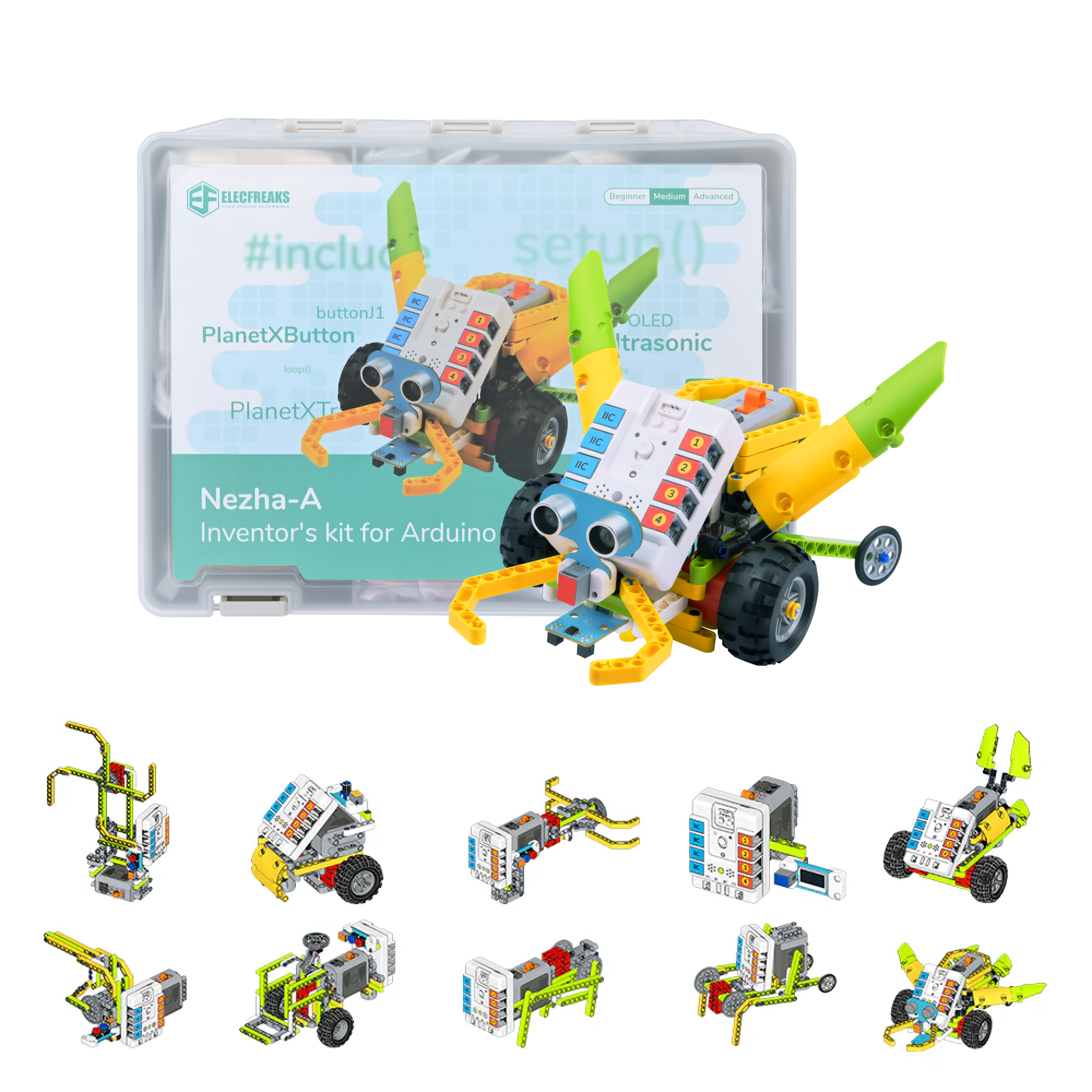 elecfreaks-nezha-a-kit-inventeur-arduino-36-en-1-briques image 1