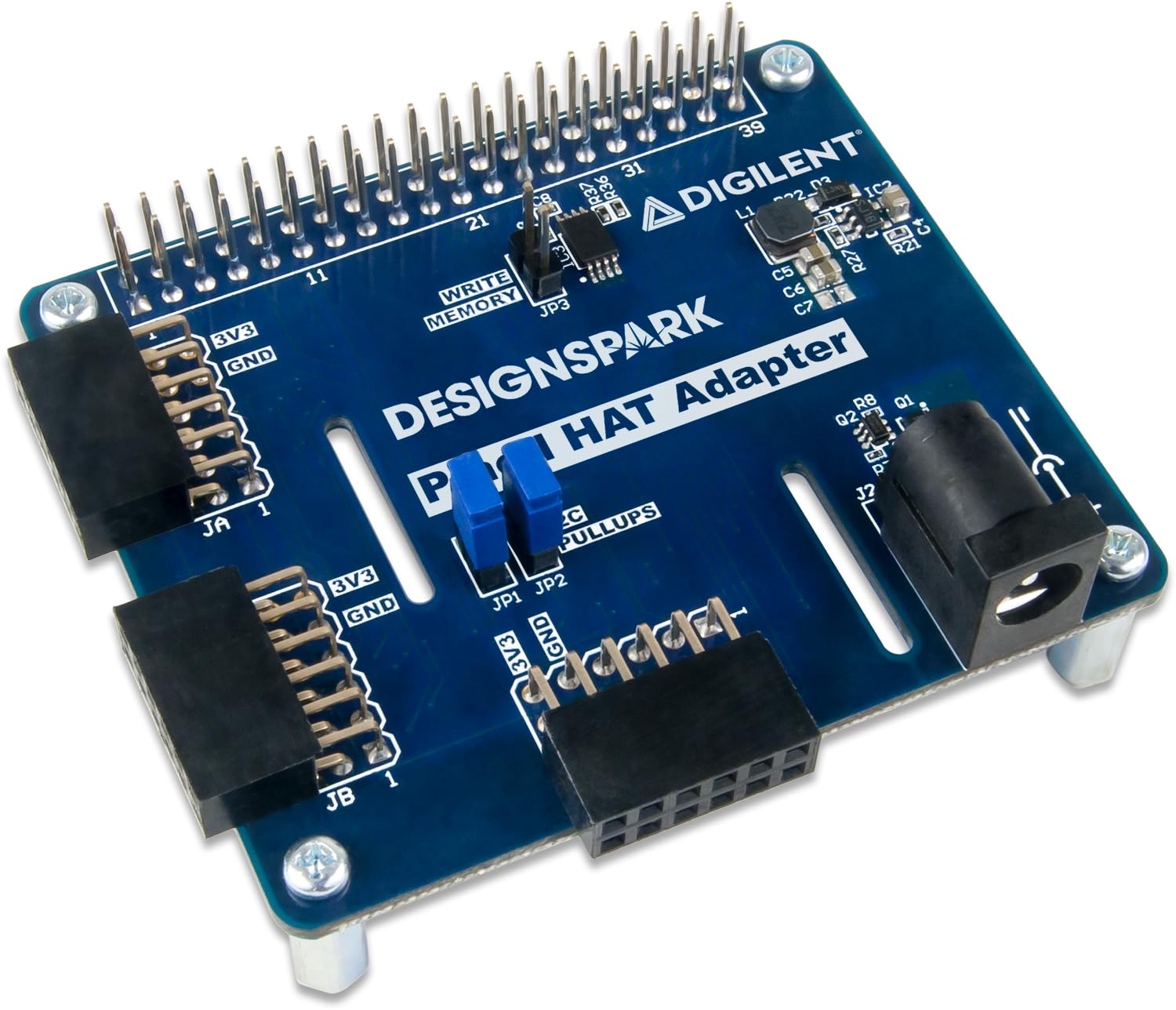 digilent-pmod-hat-adapter-extension-raspberry-pi-3-ports image 1