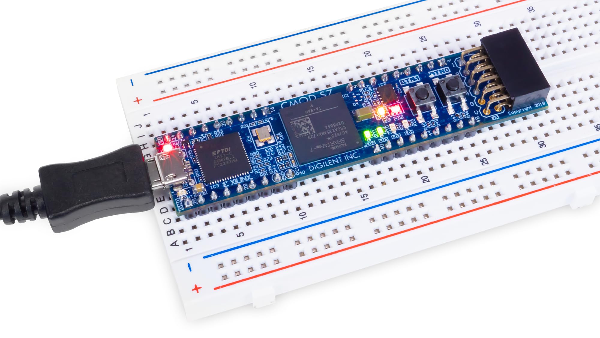 digilent-cmod-s7-module-fpga-spartan-7-xc7s25-carte-dip image 4